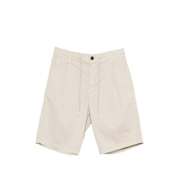 イレブンティ メンズ 心地好いズボン下 ボトムス Drawstring bermuda shorts Neutrals