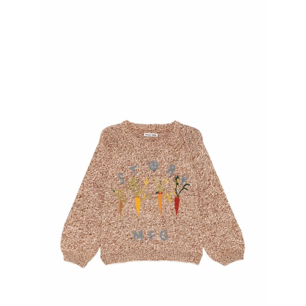 ストーリーエムエフジー メンズ 編み物\u0026スウェーター アウター Graphic-patched round neck jumper Brown