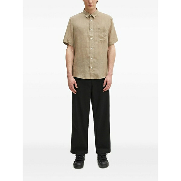 アーペーセー メンズ プルオーバー トップス Bellini short-sleeve pocket shirt Neutrals