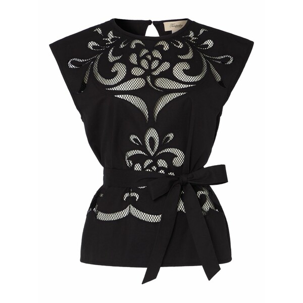 テンパリーロンドン レディース カットソー トップス Nelle top  Black