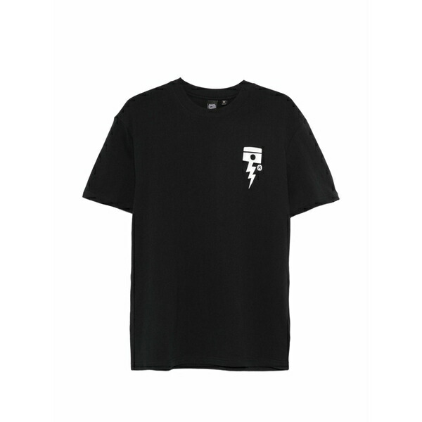 デウス 抽出エキス マキナ メンズ ティーシャツ トップス Pisstin graphic t-shirt Black