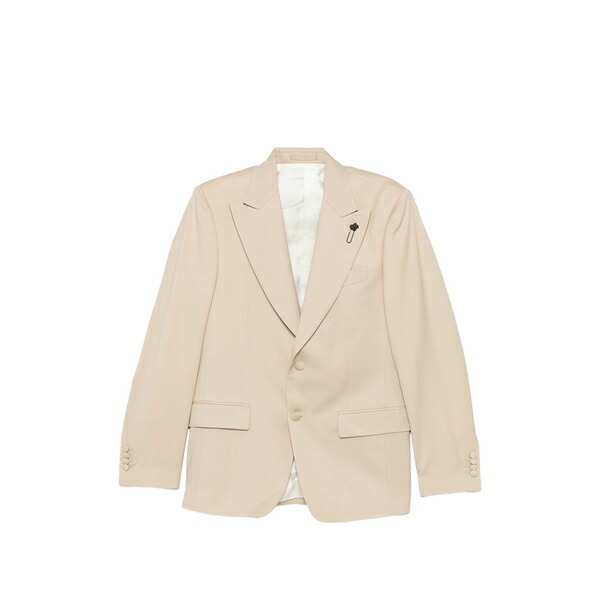 ラルディーニ メンズ 上衣＆上衣 アウター Flower-pin blazer Neutrals