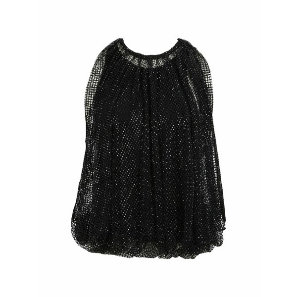 運動競技マックス レディース カットソー トップス Nodo crystal-embellished top Black