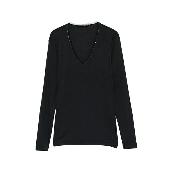 ファビアナ フィリッピ レディース ティーシャツ トップス V-neck t-shirt Blue