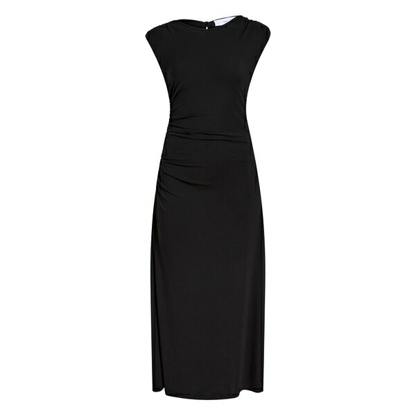 プロエンザ スクーラー 白いこと 下げ札 レディース 衣裳 トップス Mimi gathered-shoulder MIDI dress Black