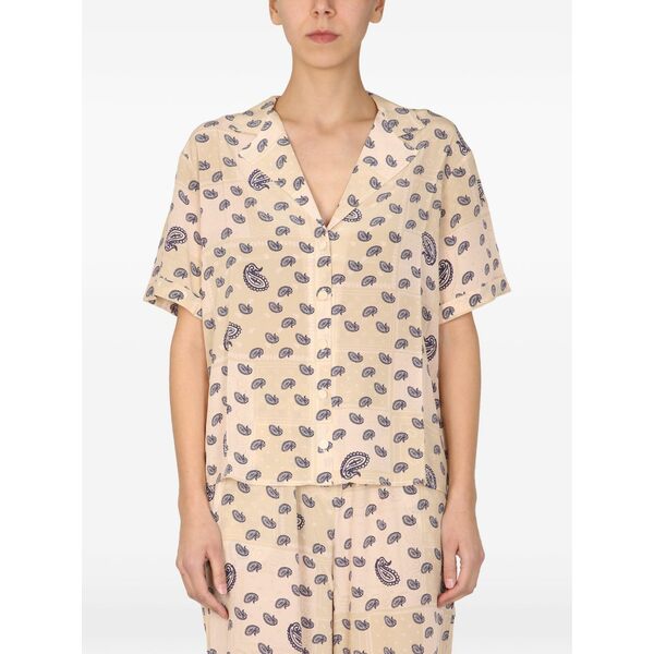 トレシシール レディース プルオーバー トップス Paisley short-sleeves shirt Neutrals