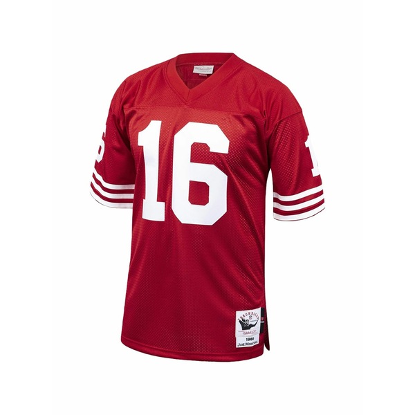 ミッチェル\u0026ネス メンズ ティーシャツ トップス Nfl san francisco 49ers 1989 joe montana t-shirt  Red