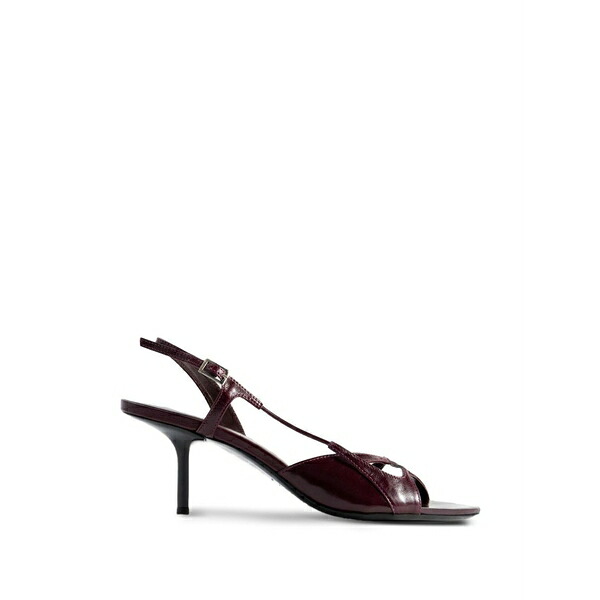 バイ毛革 レディース サンダル シューズ Sierra slingback sandals Red