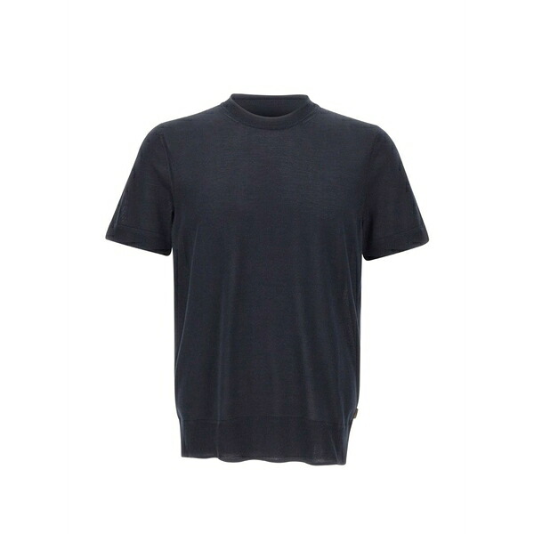 主任者 メンズ 編み物\u0026スウェーター アウター Nottano short-sleeve silk sweater Blue