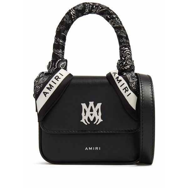 アミリ レディース トートバッグ 御徒面子 Micro ma tote bag  Black