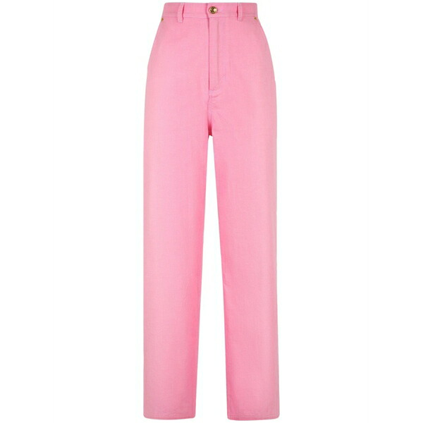 バリー レディース 心地よいズボン下 ボトムス Straight-leg high-waist trousers Pink