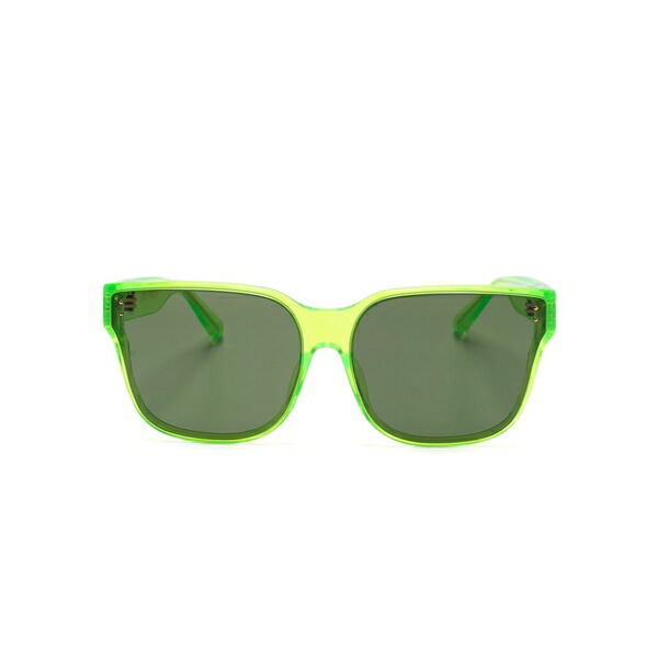 リンダ ファロー メンズ サングラス・アイウェア 付属物 Rui oversize-frame sunglasses Green
