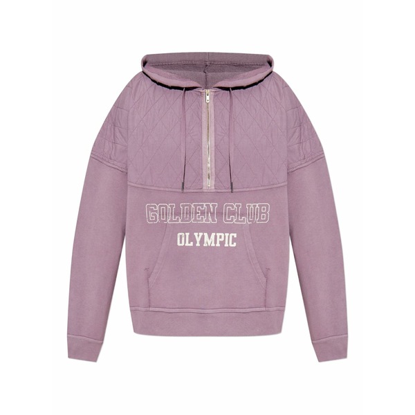 ゴールデングース メンズ パーカー・スウェットシャツ アウター Quilted-panel half-zip hoodie -