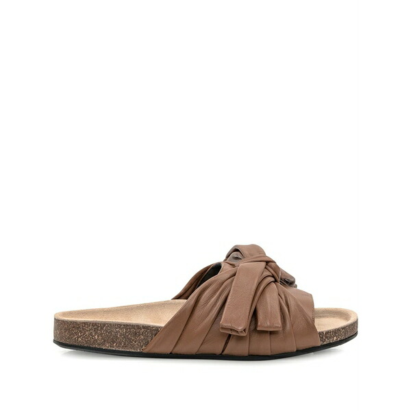 J.W.アンダーソン レディース サンダル シューズ Bow flat sandals Brown
