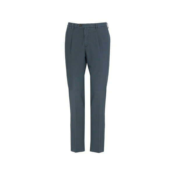 ブリ後押し 1949 メンズ 心地好いズボン下 ボトムス Pleated trousers Blue