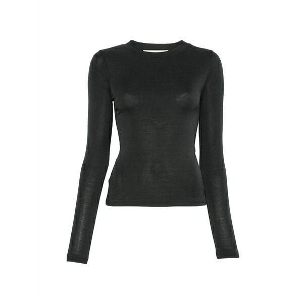 エフオージーエッセンシャルズ レディース ティーシャツ トップス Essentials long-sleeve t-shirt Black