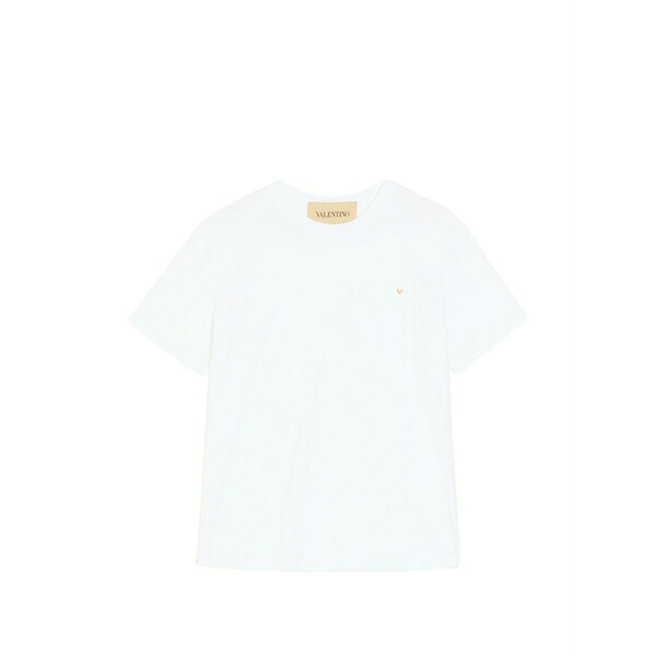 ヴァレンティノ ガラヴァーニ メンズ プルオーバー トップス Cotton t-shirt with vgold White