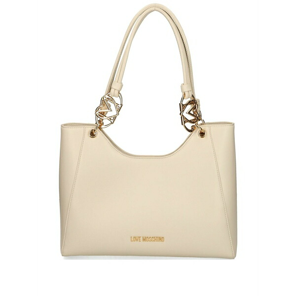 優しいこと モスキーノ レディース トートバッグ 御徒面子 Jewel tote bag White