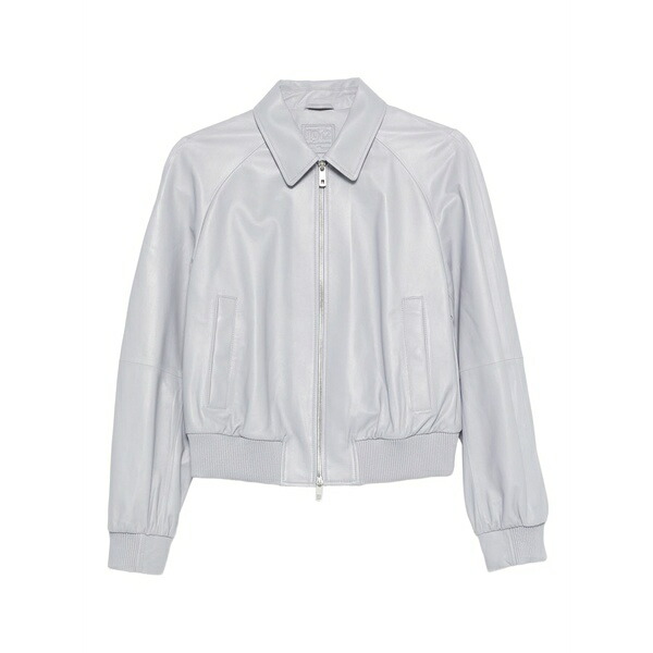 デサ1972 レディース 上衣＆上衣 アウター Zip leather jacket Grey