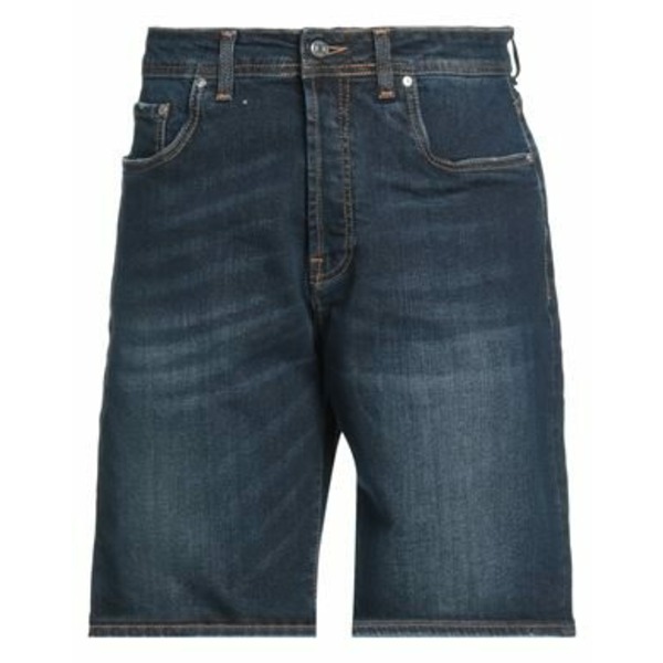 【貨物輸送無料】 リュージョー メンズ ジーンズズボン下 ボトムス Denim shorts Blue メンズファッション-ズボン・パンツ