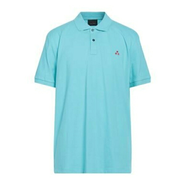 【送料無料】 ピューテリー メンズ Tシャツ トップス Polo shirts Azure
