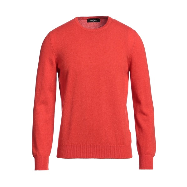 【送料無料】 グランサッソ メンズ ニット&セーター アウター Sweaters Red｜asty