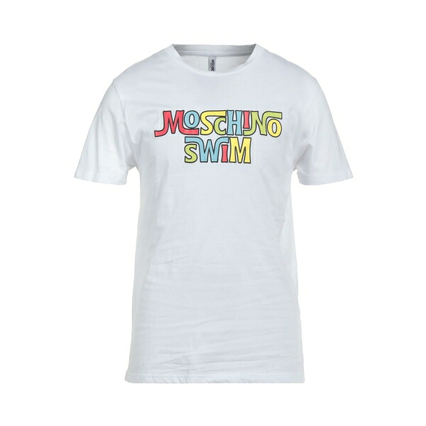 【送料無料】 モスキーノ メンズ Tシャツ トップス T-shirts White｜asty