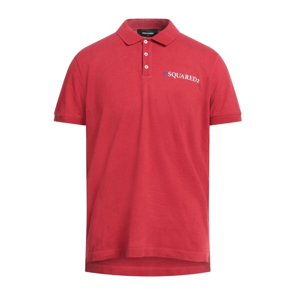 【送料無料】 ディースクエアード メンズ Tシャツ トップス Polo shirts Red