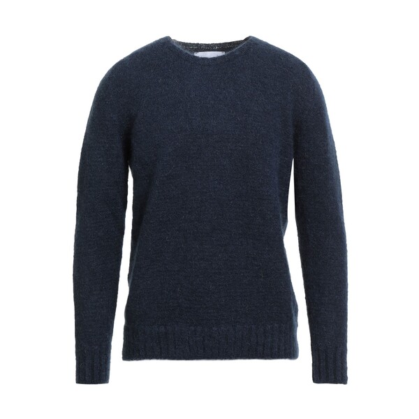 【貨物輸送無料】 御召しものメイン メンズ 編み物\u0026プルオーバー アウター Sweaters Blue