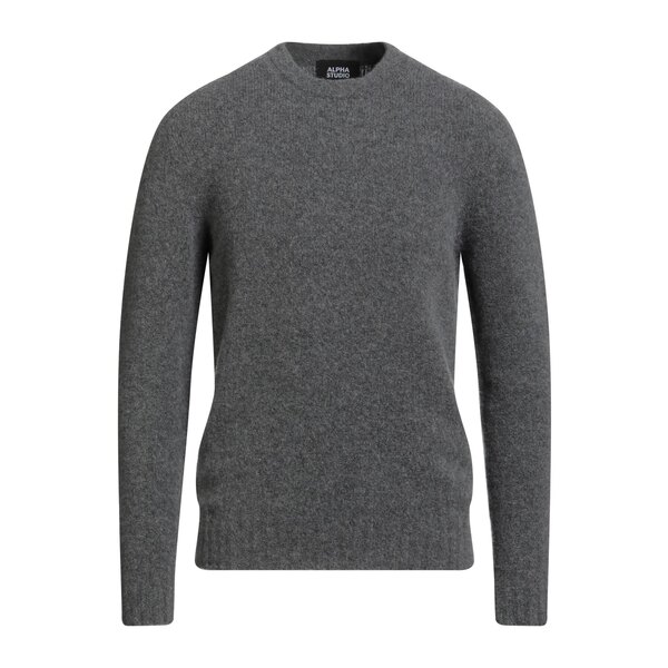 【貨物輸送無料】 アルファス テューディオ メンズ 編み物\u0026プルオーバー アウター Sweaters Grey