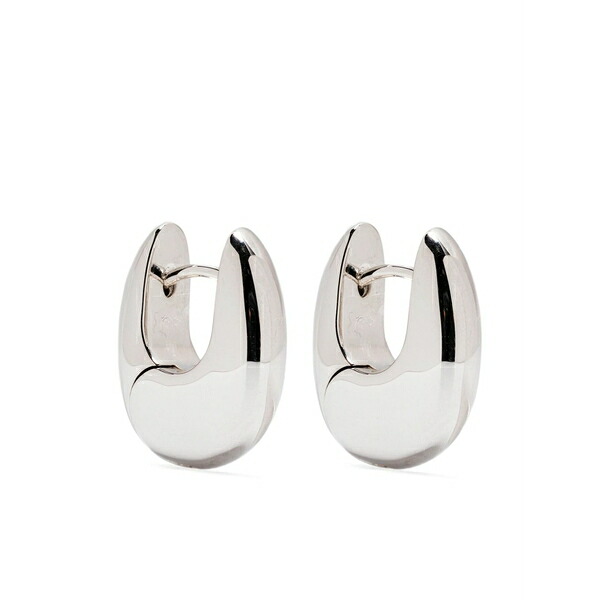 トム木材 メンズ ピアス・イヤリング 添え物 Small pebble earrings Silver