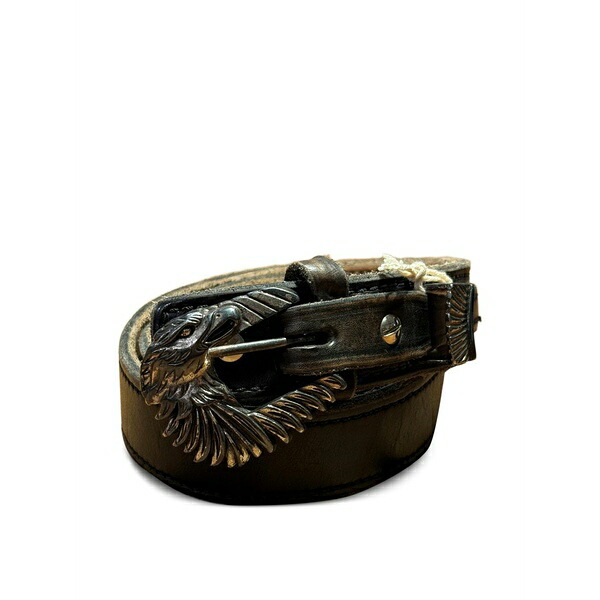 フォルテラ レディース 三尺帯 付属物 Western-buckle leather belt Black