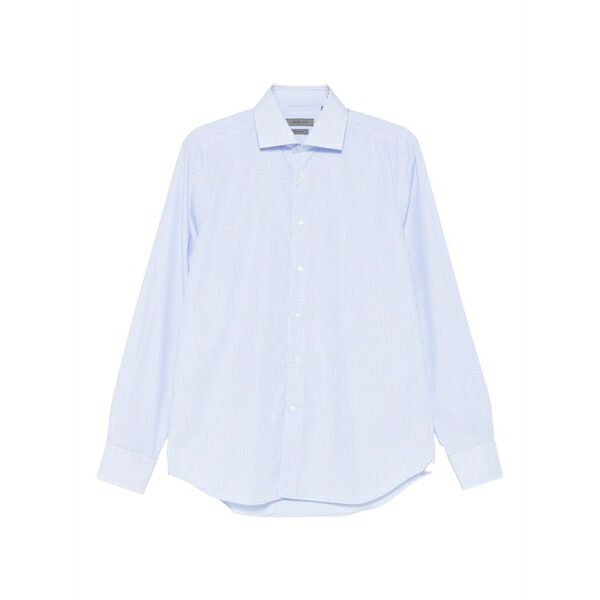 コルネリアーニ メンズ シャツ トップス Striped shirt Blue｜asty 37,570円