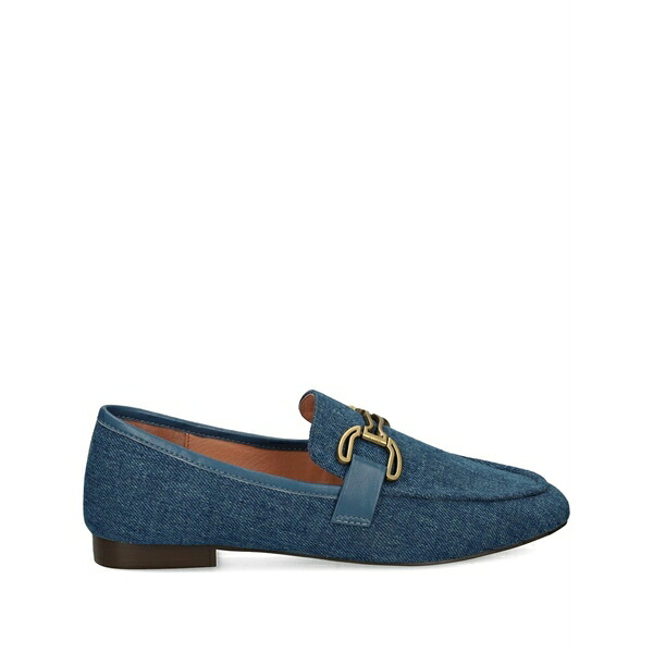 ビビロウ レディース スリッポン・ローファー シューズ Denim chain-link loafers Blue