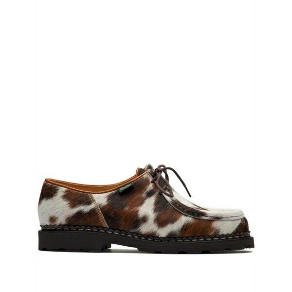 パラブーツ メンズ スニーカー シューズ Animal-print sneakers Brown｜asty