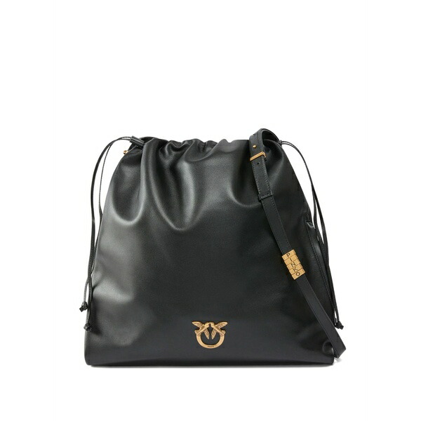 ピンコ レディース ハンドバッグ バッグ Logo-detail mini bag Black｜asty