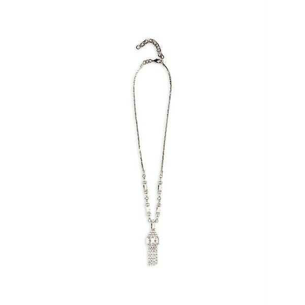 アレッサンドラ・リッチ レディース ネックレス・チョーカー・ペンダントトップ アクセサリー Crystal fringes necklace Silver|asty
