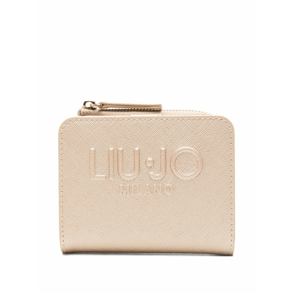 リュージョー レディース 紙入れ 付属品 Logo-embossed wallet Gold
