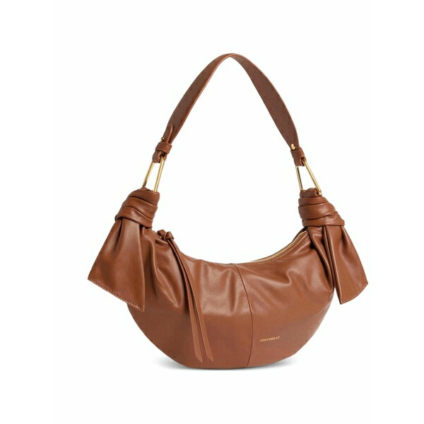 コチネレ レディース ショルダーバッグ 御徒面子 Furoshiki knot-detail small shoulder bag Brown