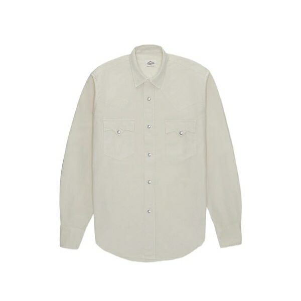 フォルテラ メンズ シャツ トップス Chest-pockets snap-closures shirt Neutrals｜asty