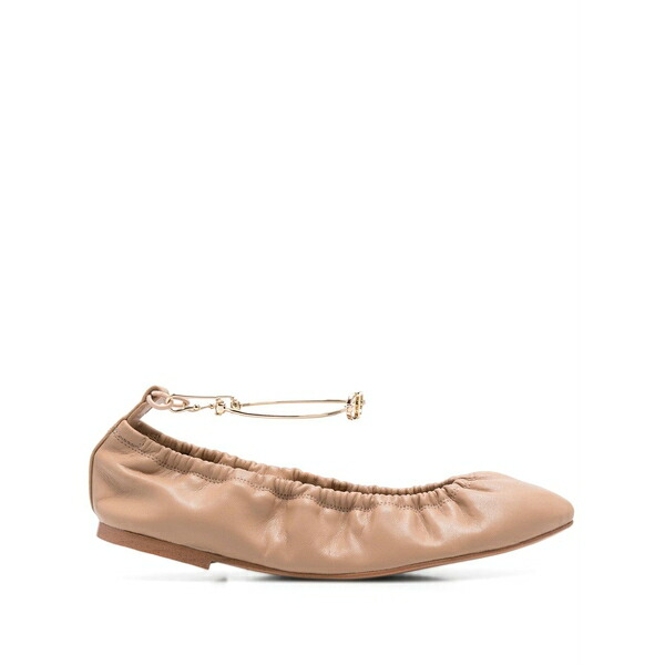 ツインセット レディース サンダル シューズ Ankle-strap ballerina shoes Neutrals|asty