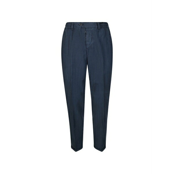 PTトリノ メンズ カジュアルパンツ ボトムス Pleated cotton trousers Blue|asty