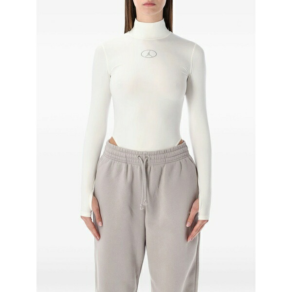 ジョーダン レディース Tシャツ トップス Mountainside long-sleeve bodysuit White|asty