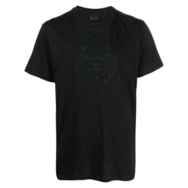ビリオネア メンズ Tシャツ トップス Embroidered-motif cotton t-shirt Black｜asty