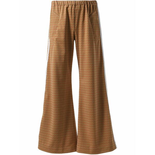 エゴンラボ メンズ カジュアルパンツ ボトムス Geometric-print track pants Brown｜asty