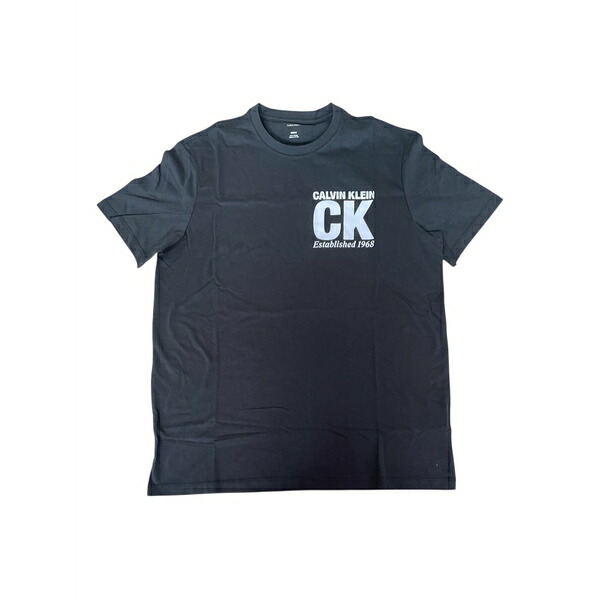 カルバンクライン メンズ プルオーバー トップス Logo-print t-shirt Blue