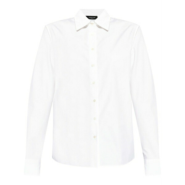 ファビアナ フィリッピ レディース シャツ トップス Embellished long-sleeved shirt White｜asty