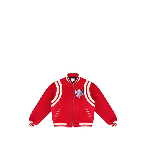 ルード メンズ ジャケット&ブルゾン アウター Satin bomber jacket Red|asty