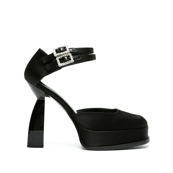 ノダレト レディース パンプス シューズ 120mm angel y satin pumps Black｜asty