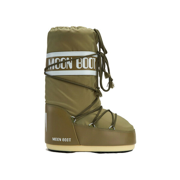 Moon Boot お月さまブーツ メンズ スニーカー  【Moon Boot Icon Nylon Boot Nylon Khaki】  大いさ US_M_42/44 Khaki 靴-スニーカー-メンズ靴